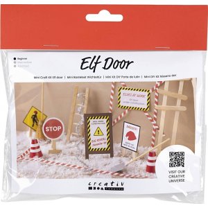 Mini-DIY-Kit Santa's Door - Bauarbeiten im Gange Mini-DIY-Kit Santa's Door - Bauarbeiten im Gange