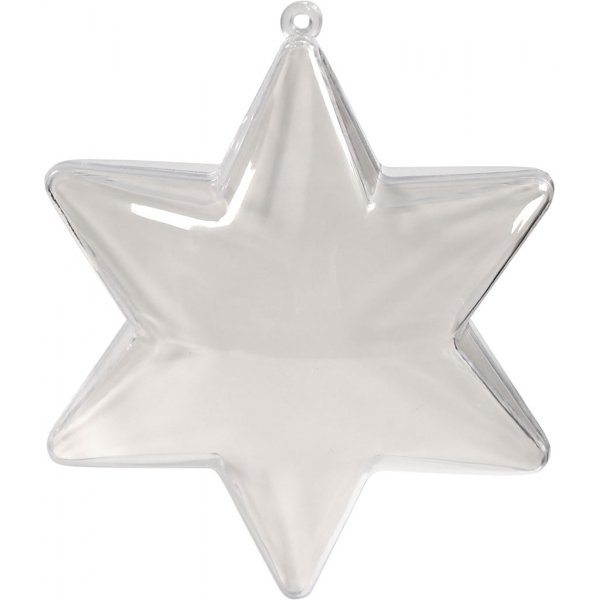 Deko-Stern - transparent - 5 Stk