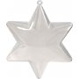 Deko-Stern - transparent - 5 Stk