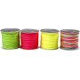 Krawattenschnur - Neongrn - Neonpink - Neongelb - Neonmix - 8 x 28 m