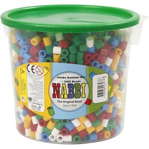 NABBI Tube Perlen Jumbo 2450 Stück - Standardfarben NABBI Tube Perlen Jumbo 2450 Stück - Standardfarben