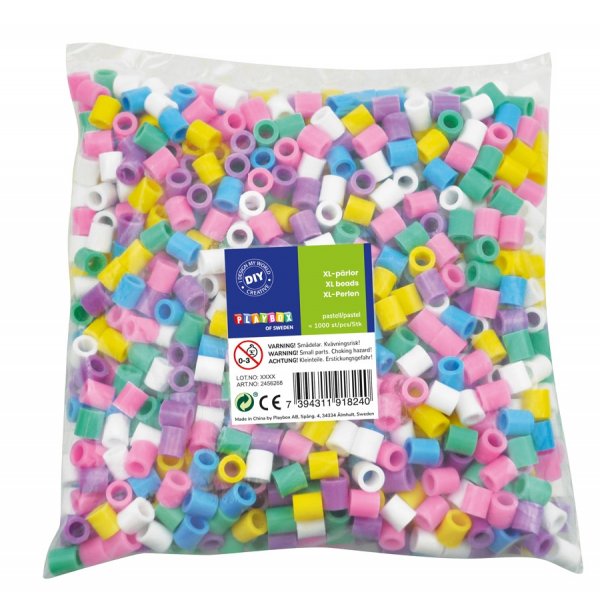 XL-Perlen 1000 Stck Pastell