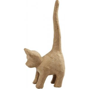 Katze aus Pappmaché Katze aus Pappmaché