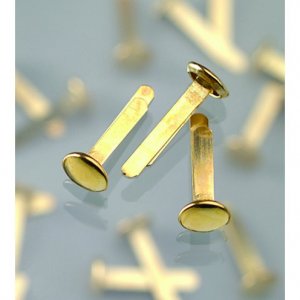 Taschennieten 17 mm - Messing, 20 Stück Taschennieten 17 mm - Messing, 20 Stück