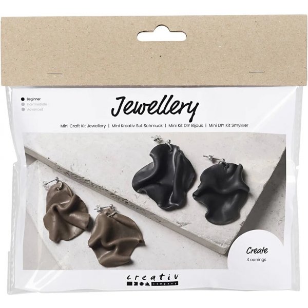 Mini-DIY-Set Schmuck, gefaltete Ohrringe