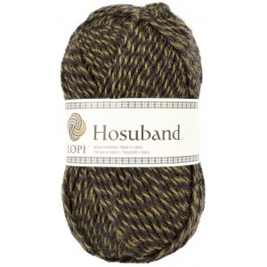 Hosuband 100g - Schwarz meliert/Khaki (0227) Hosuband 100g - Schwarz meliert/Khaki (0227)