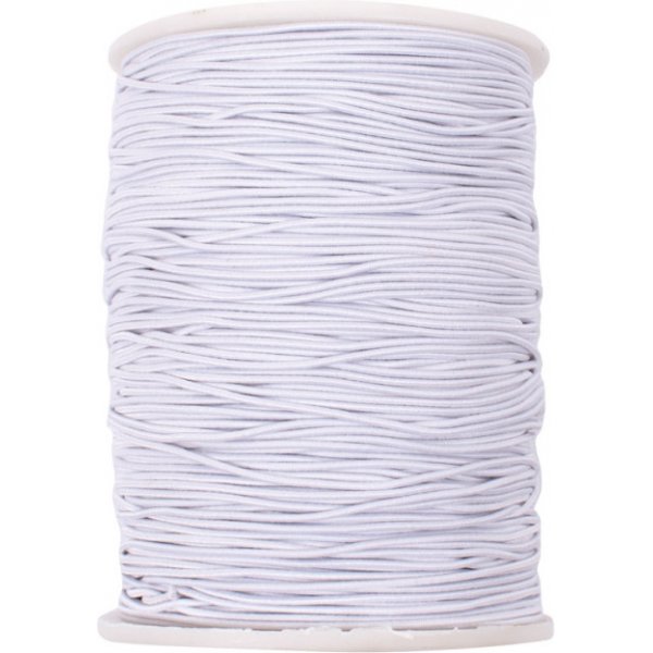 Elastische Kordel, wei,  1 mm, 200 m