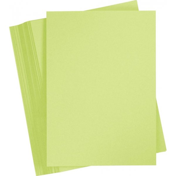 Farbiger Karton - hellgrn - A4 - 180 g - 100 Blatt