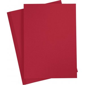 Farbiger Karton - Weihnachtsrot - A4 - 180 g - 20 Blatt Farbiger Karton - Weihnachtsrot - A4 - 180 g - 20 Blatt