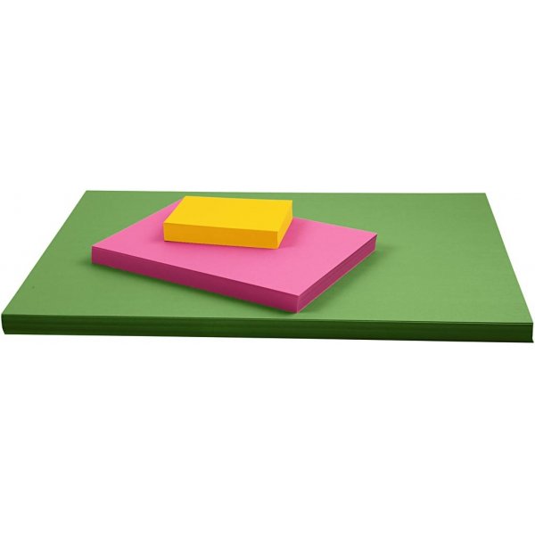 Farbiger Karton - grasgrn - A2 - 180 g - 100 Blatt