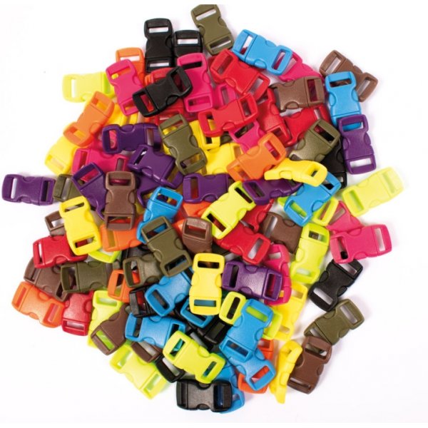 Klickschnalle 11 mm verschiedene Farben 100 Stk