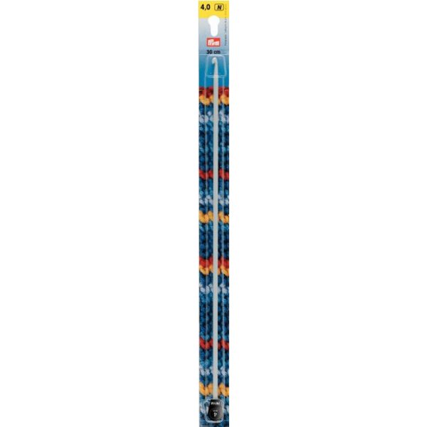 Tunesische Hkelnadel Aluminium perlgrau 30 cm 4,00 mm