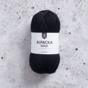 Alpaka Solo 50g - Schwarz Alpaka Solo 50g - Schwarz