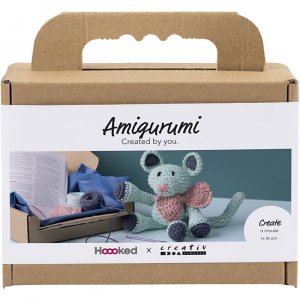 DIY-Set Amigurumi Maus Mint - 1 Packung.