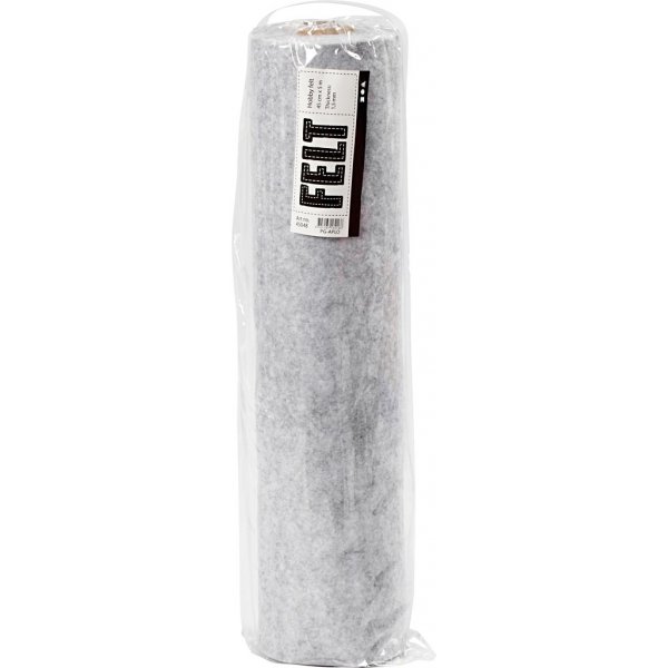Hobbyfilz - grau - meliert - 5 m