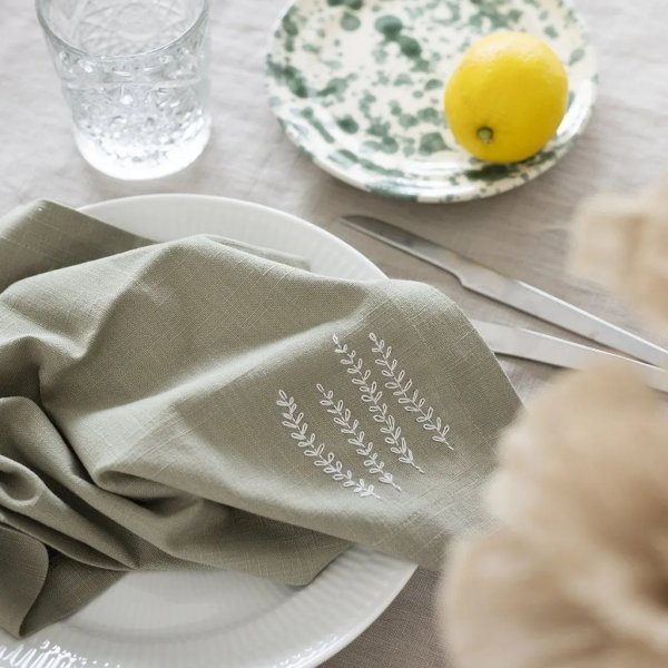 Mini DIY Kit Stickerei, Serviette