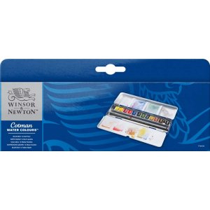 Aquarellfarbe W&N Cotman - Blaue Asche, 12 Farben Aquarellfarbe W&N Cotman - Blaue Asche, 12 Farben