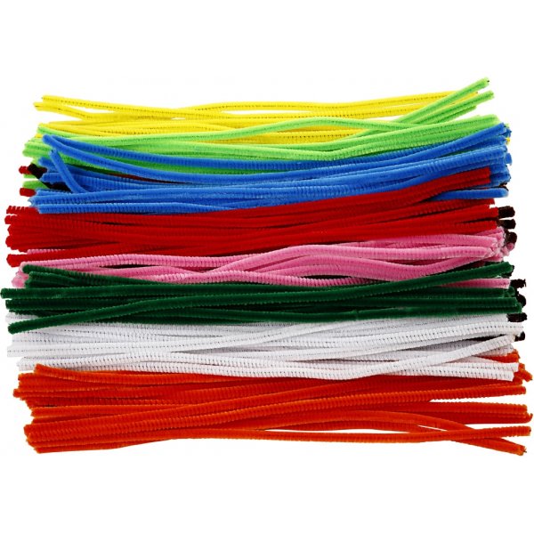 Pfeifenreiniger - 6 mm - gemischte Farben - 200 Stk