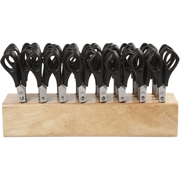 Schulschere mit Halter - rund