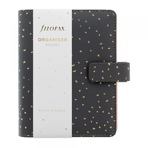 Systemkalender Filofax Pocket - Confetti Charcoal