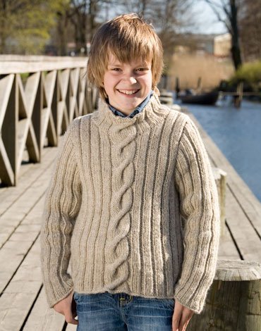 Strickmuster - Pullover (langes Streifenmuster)