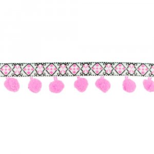 Jacquard mit Bommelspitze Jacquard mit Bommelspitze
