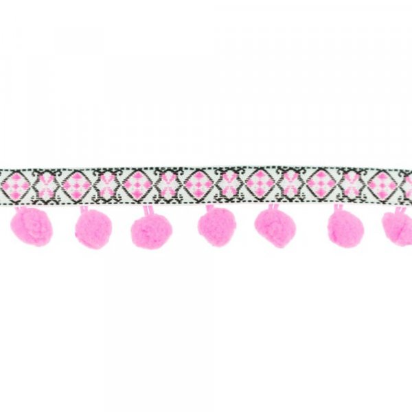 Jacquard mit Bommelspitze