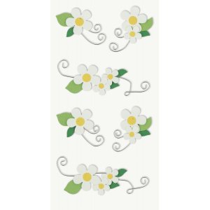 Aufklebermix - Blumen - weiß Aufklebermix - Blumen - weiß