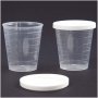 Becher mit Deckel - 30 ml - 75 Stk