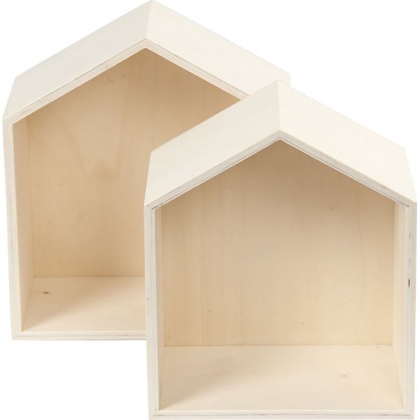 Aufbewahrungsboxen - Haus - 2 Stk