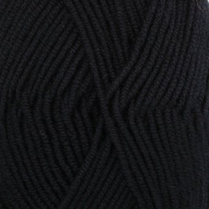 DROPS Merino Extra Fine Uni Color Garn - 50 g - Schwarz (02) DROPS Merino Extra Fine Uni Color Garn - 50 g - Schwarz (02)