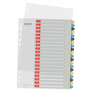 Ordnerregister PP A4+ - 1-20 Ordnerregister PP A4+ - 1-20