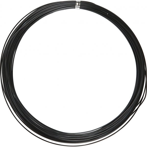 Aluminiumdraht - 1 mm - schwarz - 16 m