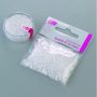 Rocailleperlen matt transparent  2,6 mm - dunkelbraun