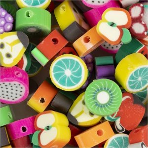Figurenperlen - Obst - 60 Stk Figurenperlen - Obst - 60 Stk