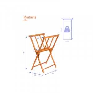 Grafische Wiege - Nr. 80 - Marbella (mittel) Grafische Wiege - Nr. 80 - Marbella (mittel)
