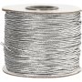 Elastische Kordel 1 mm - Silbermetallic - 100 m