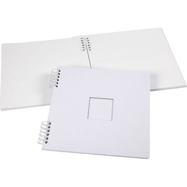 Scrapbook mit Spirale - wei - 30,5 x 30,5 cm