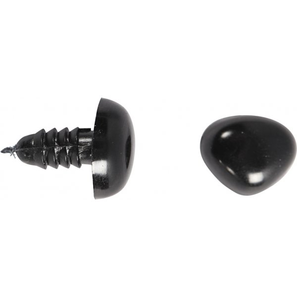 Augen und Nasen zum Modellieren - Schwarz