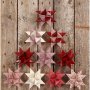 Sternstreifen - Rot - Glitzer, Lack - 6,5+11,5 cm - 40 Streifen