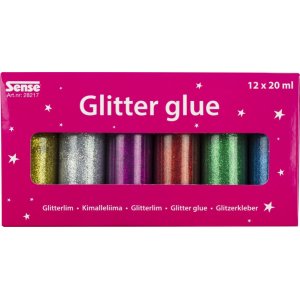 Glitzerkleberflaschen 12P Glitzerkleberflaschen 12P