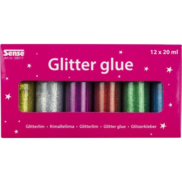 Glitzerkleberflaschen 12P