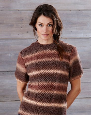 Strickanleitung - Kurzarmpullover mit Zpfen