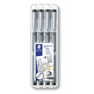 Pigmentliner Schwarz - 4 Stifte Pigmentliner Schwarz - 4 Stifte