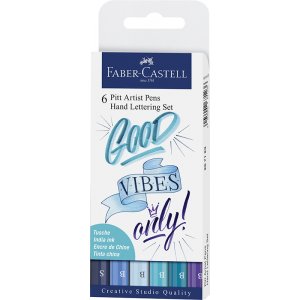 Zeichenstift - Faber-Castell Pitt Artist - Handlettering - 6 Stifte Zeichenstift - Faber-Castell Pitt Artist - Handlettering - 6 Stifte