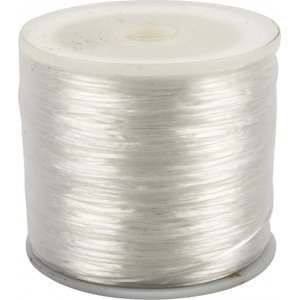 Elastischer Schmuckfaden - Ø1 mm - flach - 100 m Elastischer Schmuckfaden - Ø1 mm - flach - 100 m