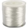 Elastischer Schmuckfaden - 1 mm - flach - 100 m