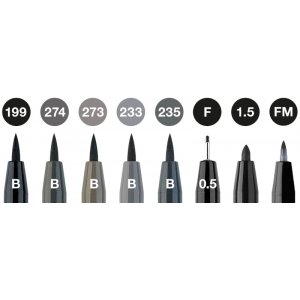 Zeichenstiftset - Faber-Castell - Pitt Artist - 8 Stifte (5F) Zeichenstiftset - Faber-Castell - Pitt Artist - 8 Stifte (5F)