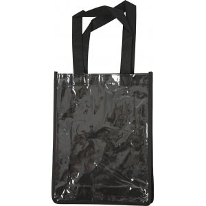 Tasche mit Kunststofffront - schwarz Tasche mit Kunststofffront - schwarz