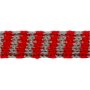 Schlauchgewirke - B10 mm - Weihnachtsrot/Grau - 10 m